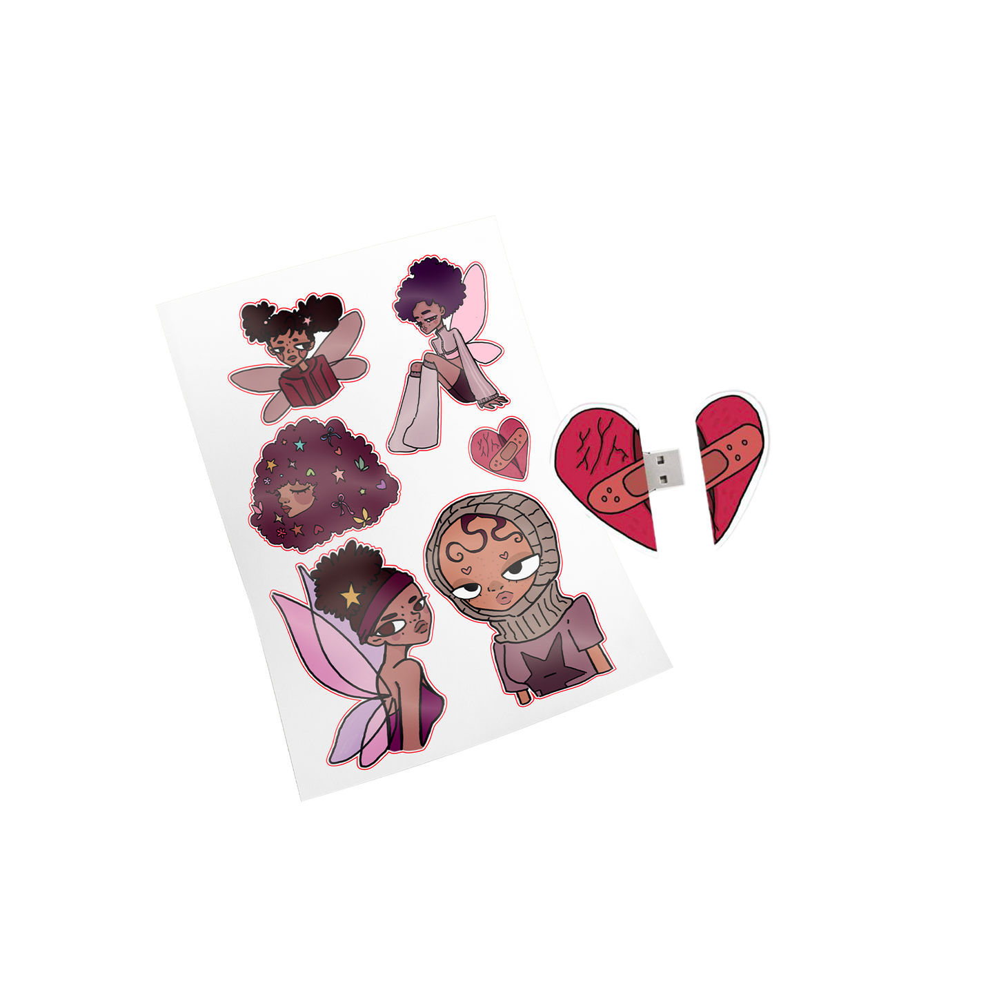 Nouvelle Clé USB + nouvelle Planche de stickers offerte