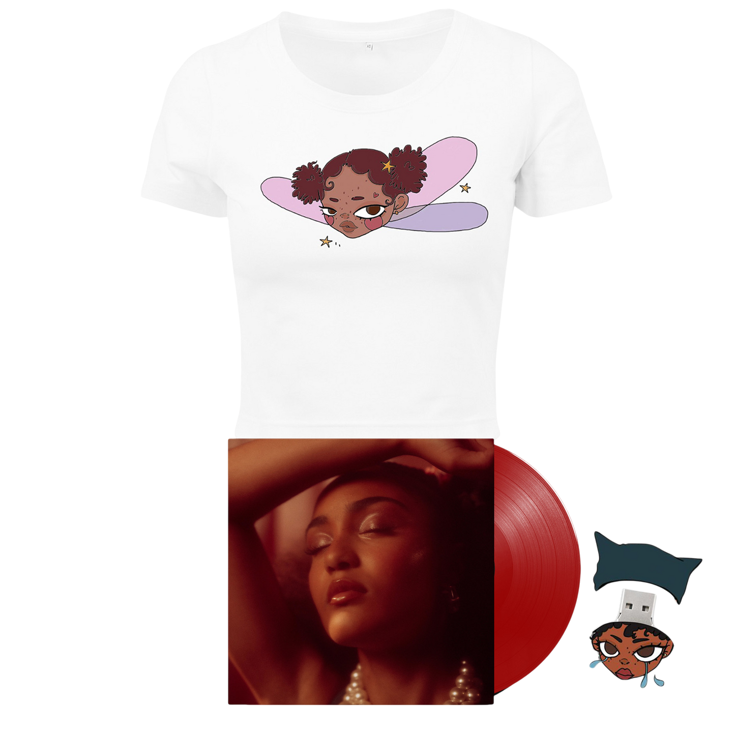 Vinyle + Clé USB + Crop-top