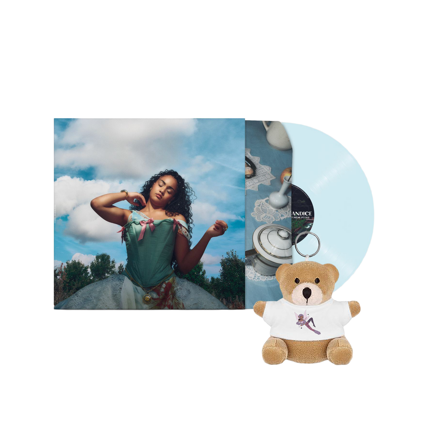 Vinyle + Ours en peluche