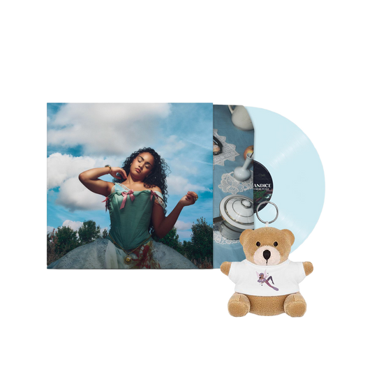 Vinyle + Ours en peluche